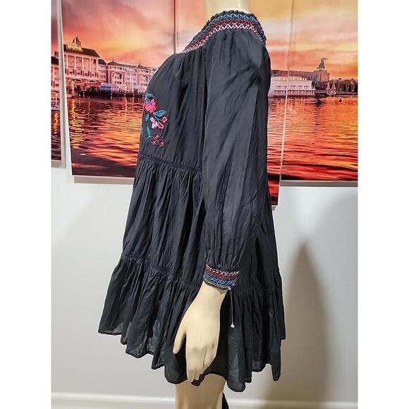 Free People Sunbeam Off The Shoulder Women's Size S Embroidered Mini Dress - Picture 6 of 9